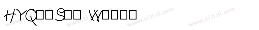 HYQiuShi W字体转换